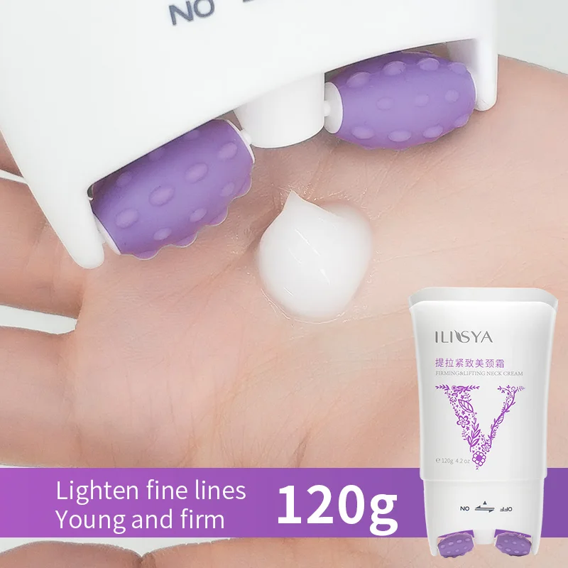 ILISYA Double Roller V Hydrating Neck Cream Anti Wrinkle Whitening Moisturizing Firming Anti Aging Neck Mask 2