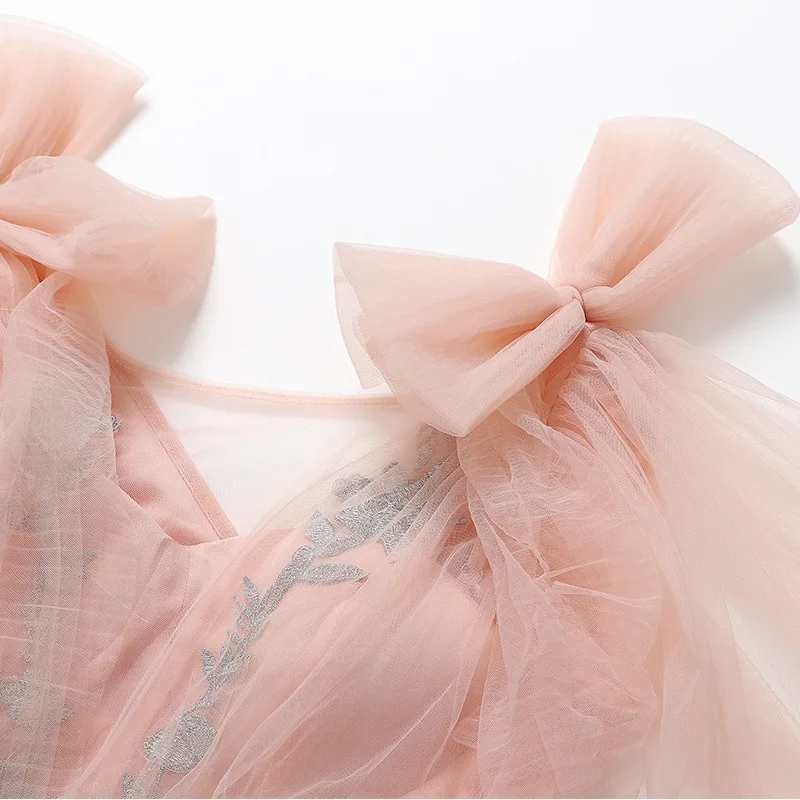 Новинка 2019, длинное розовое вечернее платье для женщин, элегантное платье для торта, кружевное платье с аппликацией, вечерние платья