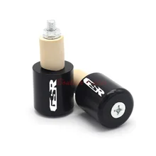 Аксессуары для мотоциклов с ЧПУ Алюминий 7/8 ''22 мм Руль рукоятки «Грипсы» бар Кепки концевые заглушки для SUZUKI GSR 750/600/400 логотип GSR