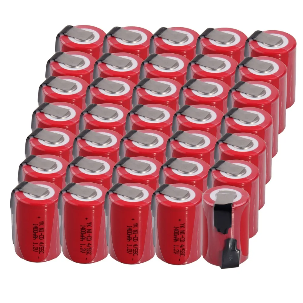 35 pcs 4/5SC 1400mah 1.2v battery NICD rechargeable batteries for makita bosch B&ampD Hitachi metabo dewalt power tools | Электроника