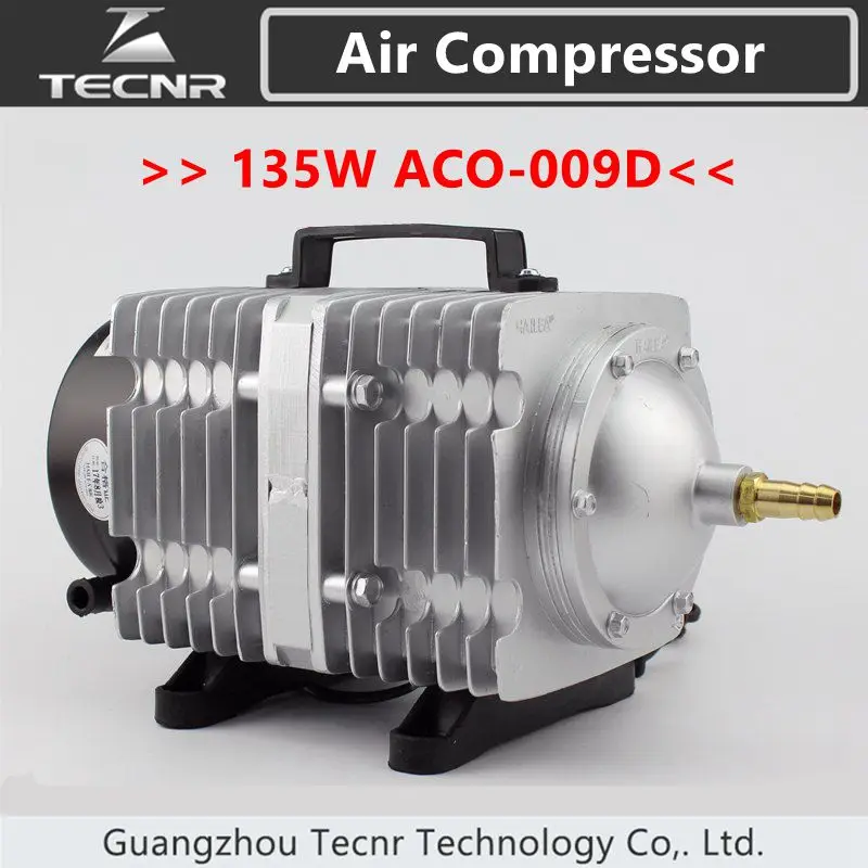 TECNR 135W Air Compressor Electrical Magnetic Air Pump 125L/min for CO2 laser cutting machine ACO-009D