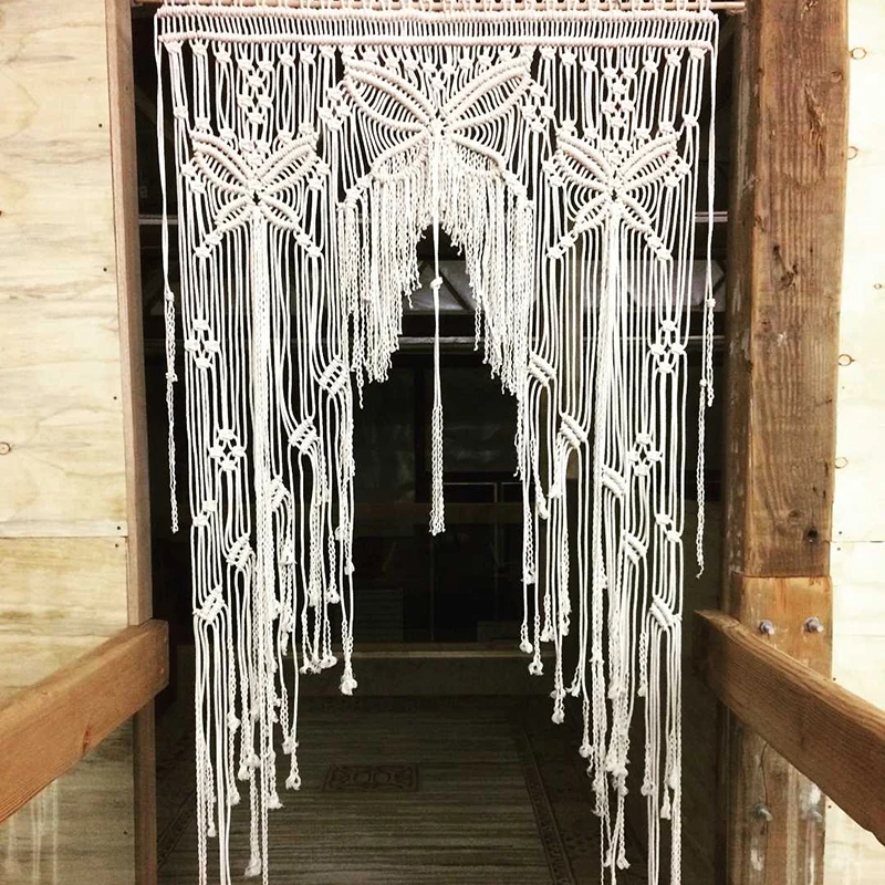 Штора макраме для дверного проема схема