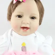 Новинка 55 см 22 дюйма силиконовая кукла-Реборн, игрушки, игровой домик, плюшевые игрушки для новорожденных девочек brinquedos