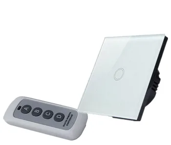 

Elite KiIter EU/UK Standard 1 Gang 1 Way Wireless Remote Control Light Swiches, Smart Home Remote Control Touch Wall Switch