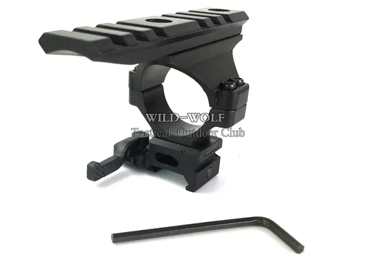 

Tactical Quick Release 30mm Rifle Scope Mount with top rail length 90mm fits all standard 20mm rail Scope mount