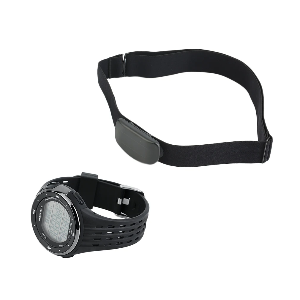 

Heart Rate Monitor Outdoor Sports Digital Watches Pedometer Calories Counter Fitness Tracker Wireless Chest Strap Watch 2018