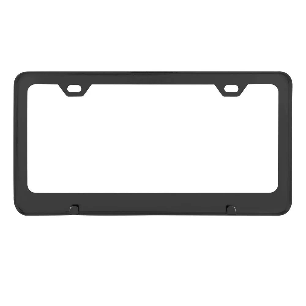 Matte Black Powder Coated License Plate Frame with 2 Holescar number