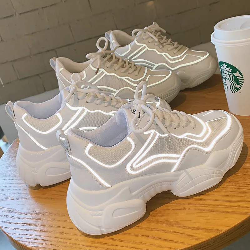 styling chunky white sneakers