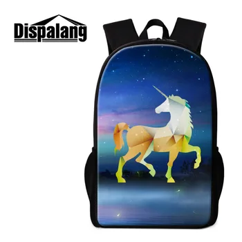 

Dispalang Large Backpack For Women Men Daily Rucksack Horse Unicorn Print School Bags For Teenage Kids Bagpack Mochila Feminina