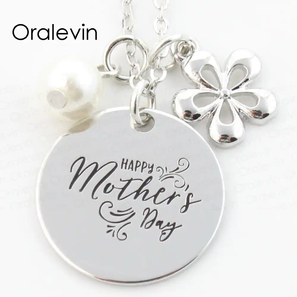 mothers day engraved necklace