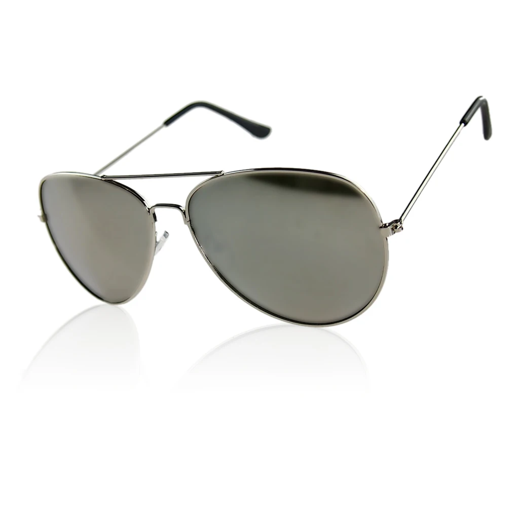 Солнцезащитные очки для женщин и мужчин, металлическая оправа, UV400, светоотражающие линзы - Цвет линз: 20