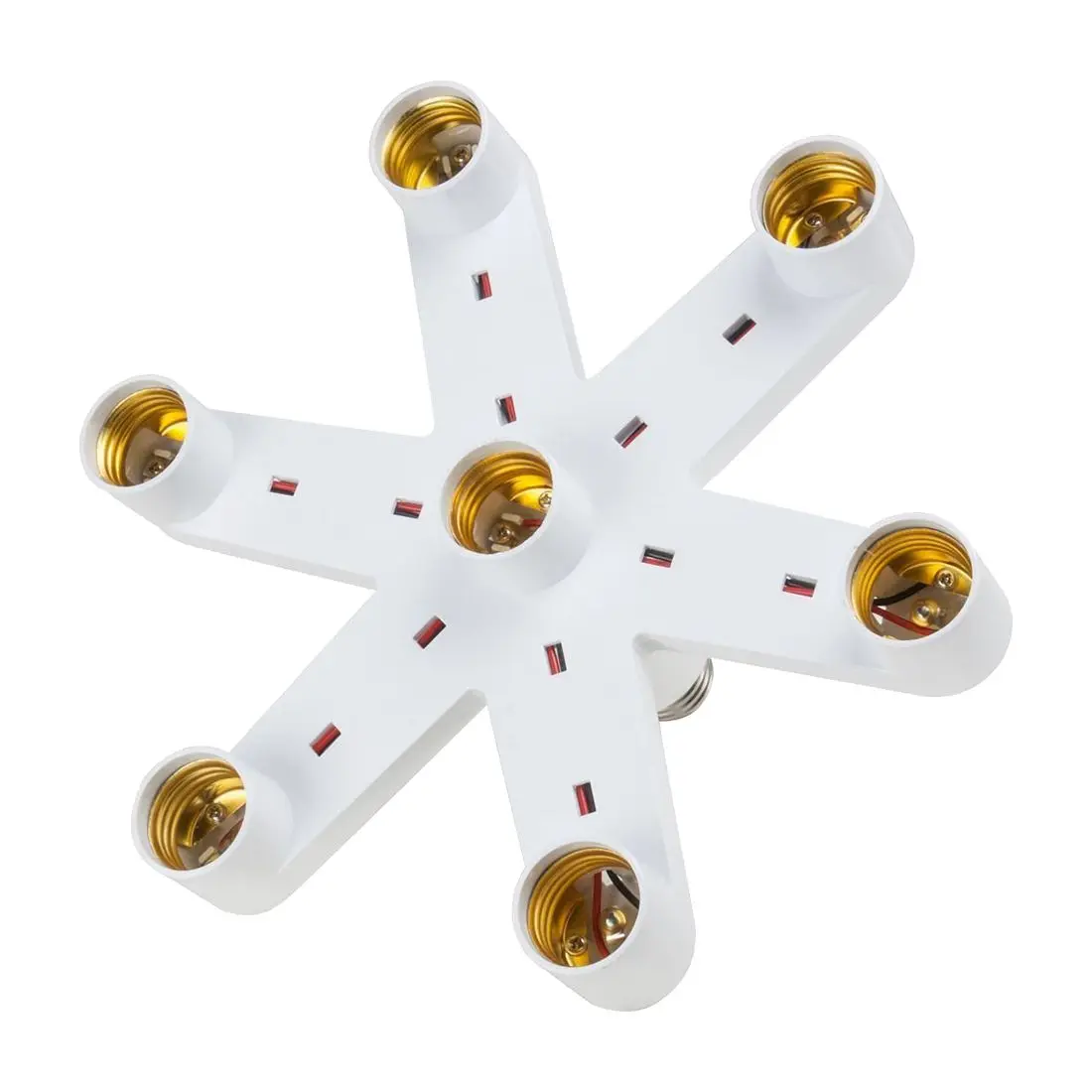 7 в 1 E27 светодиодный патрон для лампы, светодиодный патрон, патрон для адаптера, патрон для патрона E27, 7-в-1, разветвитель для ламп, база, Прямая поставка