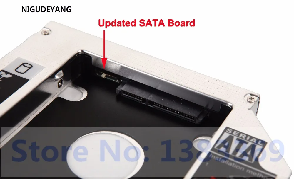 NIGUDEYANG 2nd жесткий диск HDD SSD чехол Caddy для TOSHIBA SATELLITE L500 PSLS1A-02TOOK L500D