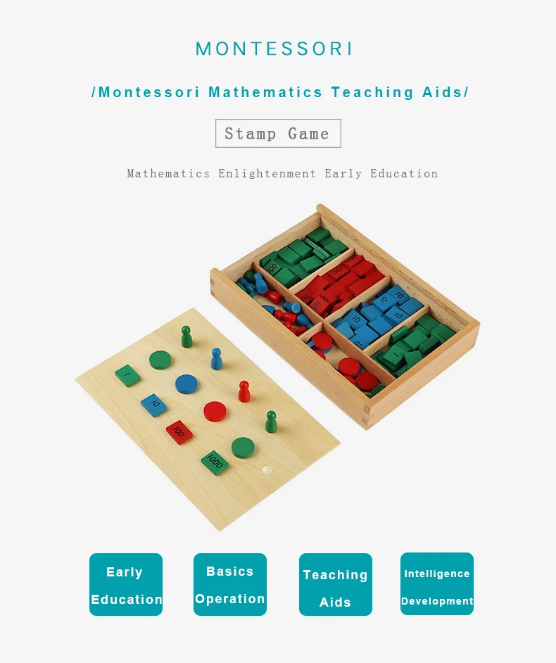 Монтессори материалы деревянные игрушки Штамп Игры различное издание деревянные Этикетки штампы математические игрушки раннего образования
