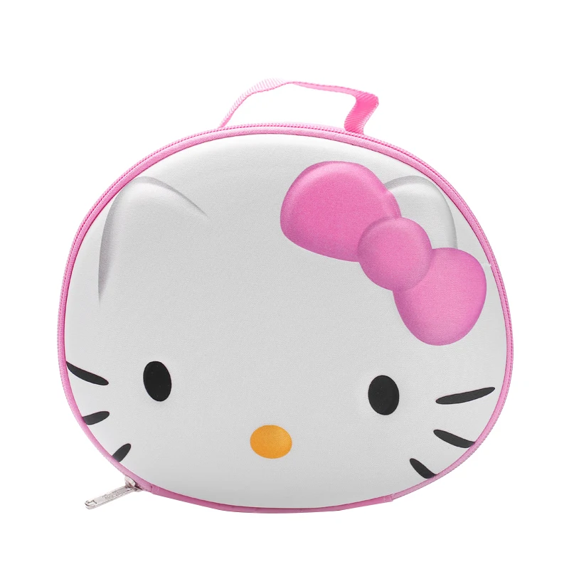 

Round Pink Hello Kitty Cosmetic Bag Girl Cute Circle Beauty Makeup Organizer Lipstick Perfume Toiletry Pouch Accessories Supply