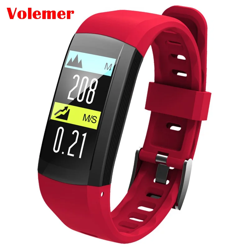 

Volemer GPS Smart Bracelet IP68 Waterproof Smart Band Heart Rate Monitor 0.96"Color Screen Wristband Fitness Tracker For Android