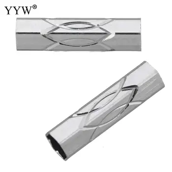 

100PCs/Lot antique silver plated zinc alloy bamboo shape tube spacer beads connector DIY Jewelry making for bracelet necklace