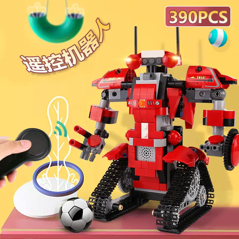 

390Pcs Robert M1 RC App Control Robot Legoing Motor Function Robot Set Building Blocks Bricks Assembly Kids Toys Christmas Gifts