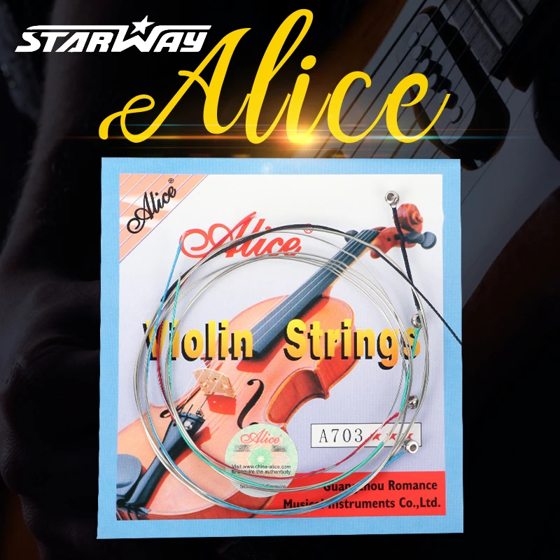 

STARWAY Genuine Alice A703 Violin Strings Set Coated Steel Core Stainless Steel Strings For Concer Violin Accessories & parts