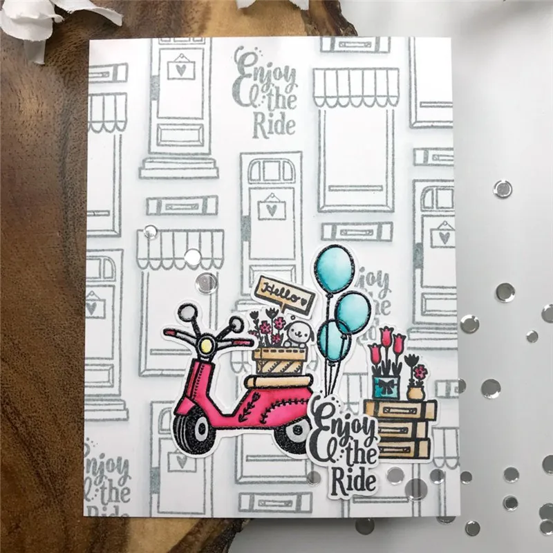 

Eastshape Vehicle Stamp and Dies Bicycle Metal Cutting Dies for Scrapbooking Die Cut Craft Dies New Die for 2019 Stencil Vehicle
