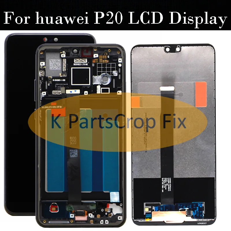 

5.8" New Huawei P20 LCD Display EML-AL00 Touch Screen Digitizer Assembly Replacement Huawei P20 LCD EML-AL00 LCD With frame