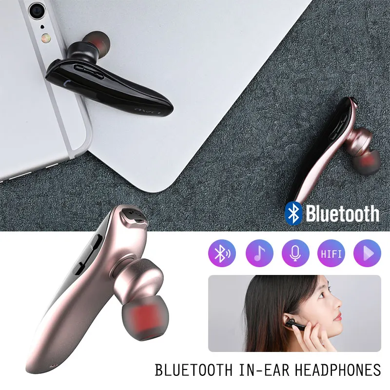 Удобные Bluetooth наушники спортивные 4 2 гарнитура модные вкладыши