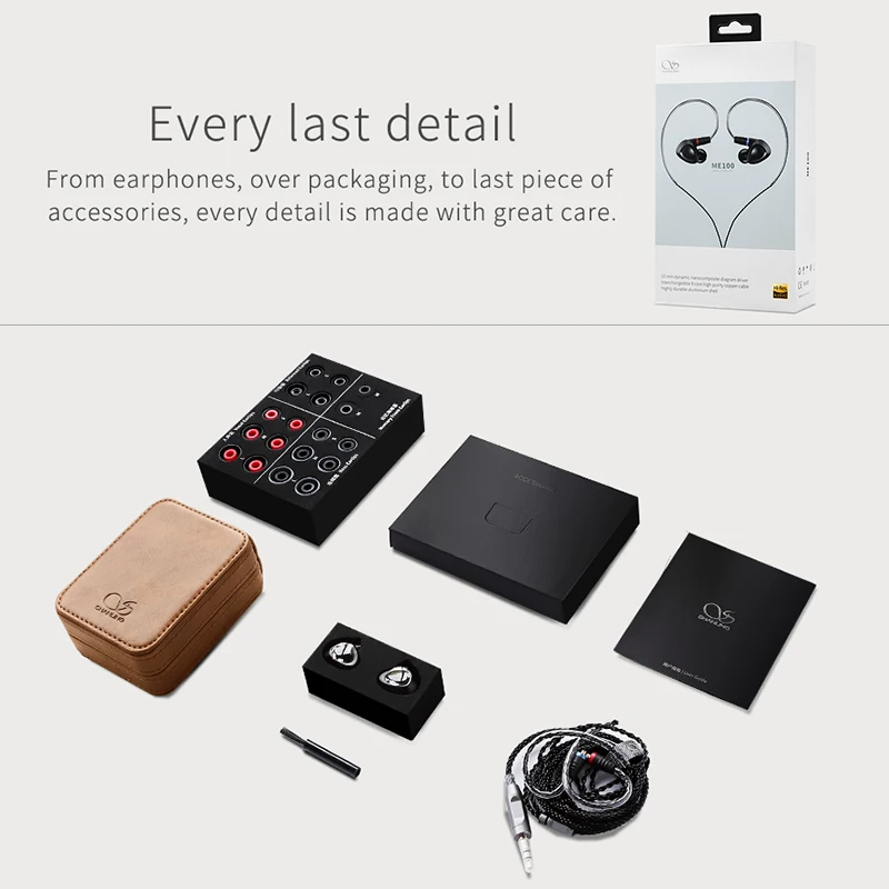 10 мм PE PEEK Dynamic Hi Fi наушники вкладыши SHANLING ME100 полностью алюминиевая конструкция с