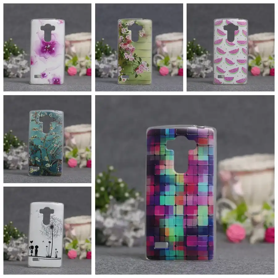 Чехол для LG G4Beat мягкий силиконовый чехол накладка с рисунком цветов G4S G4 Beat G4s H736