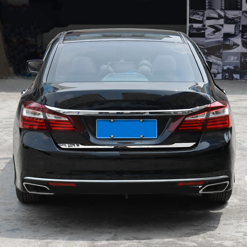Накладки на задние ворота для Honda Sedan Accord 2014 2015 2016 2017 9th хромированные декоративные
