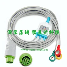 3-ЭКГ кабель для Kontron Infinium Mira Vega монитор пациента