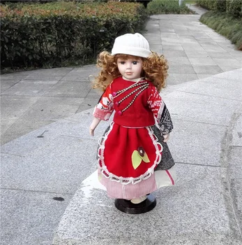 

Height 41cm porcelain doll Birthday Children Kids Gifts Home Furnishing home decoration archaize artworks place gift