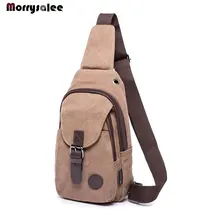 Модные мужские уличные спортивные повседневные холщовые нагрудные сумки через плечо, нагрудные сумки, холщовые маленькие сумки