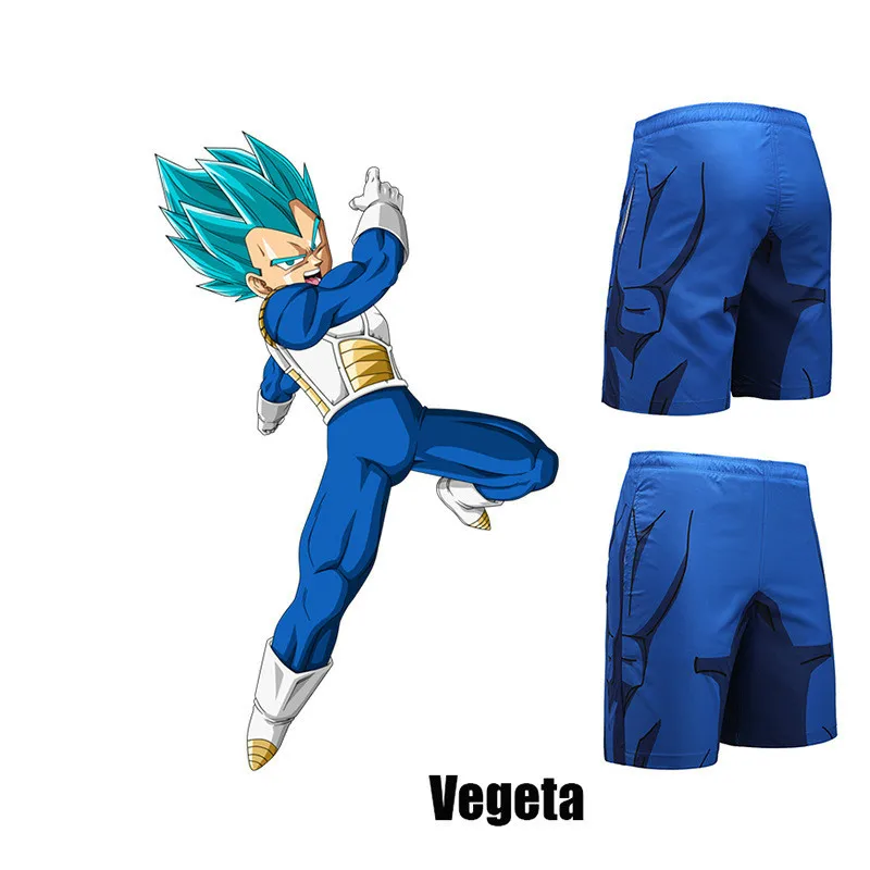 Dragon Ball Z майка для мужчин Супер Saiyan Goku Vegeta 3D летние пляжные трусы морские штаны