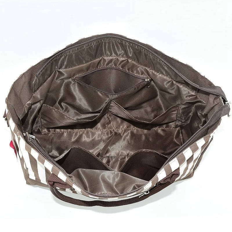 CROAL CHERIE 411530cm Striped Mummy Baby Diaper Bags Stroller Handbags For Moms Maternity Changing Nappy Bag Organizer (19)
