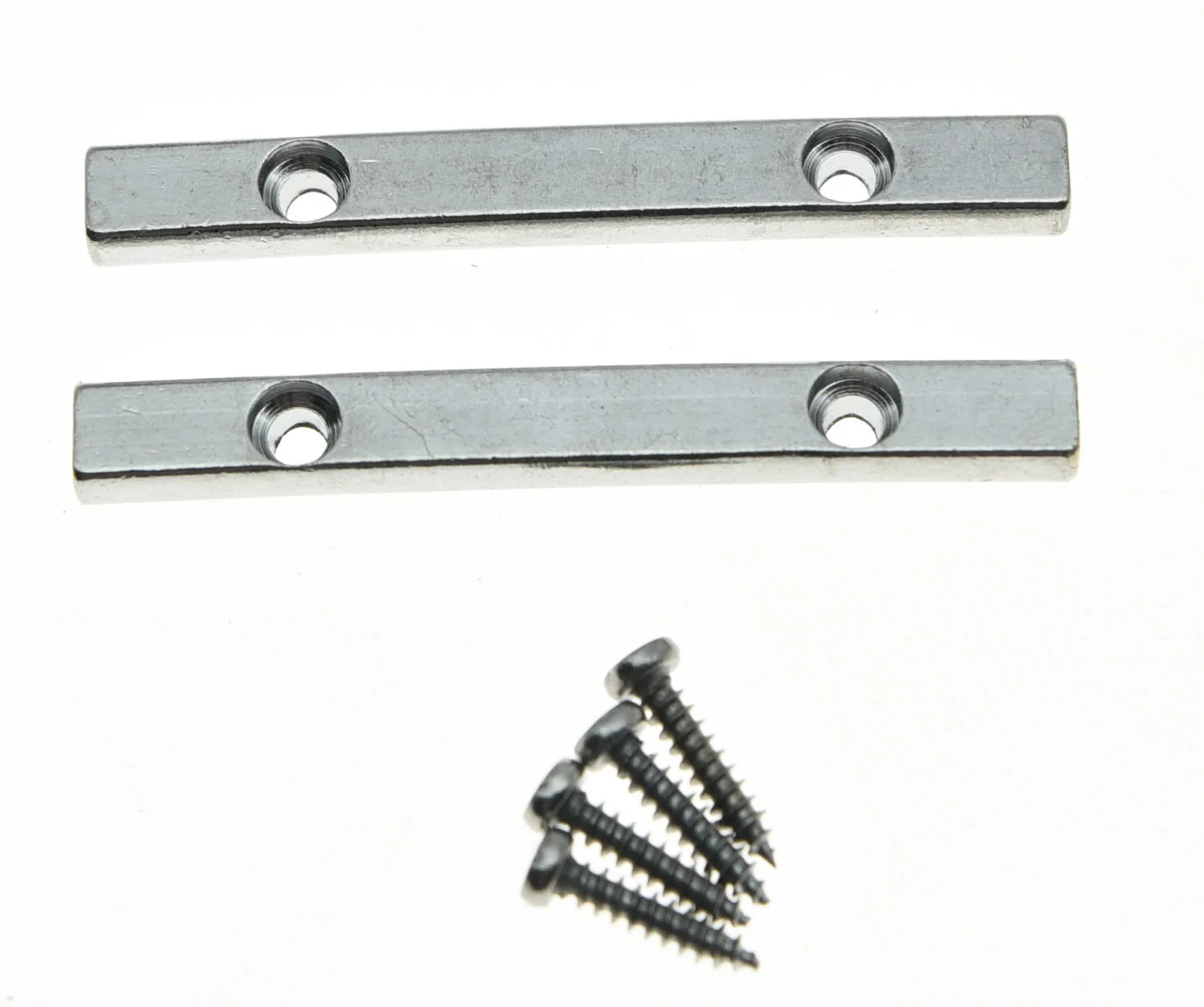 KAISH 2x 44.5mm Chrome Electric Guitar String Retainer Bar for Electric
