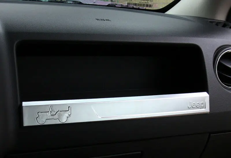 

Chromed ABS Storage Box Decorative Cover Trim For Jeep Compass Patriot 2011-2016