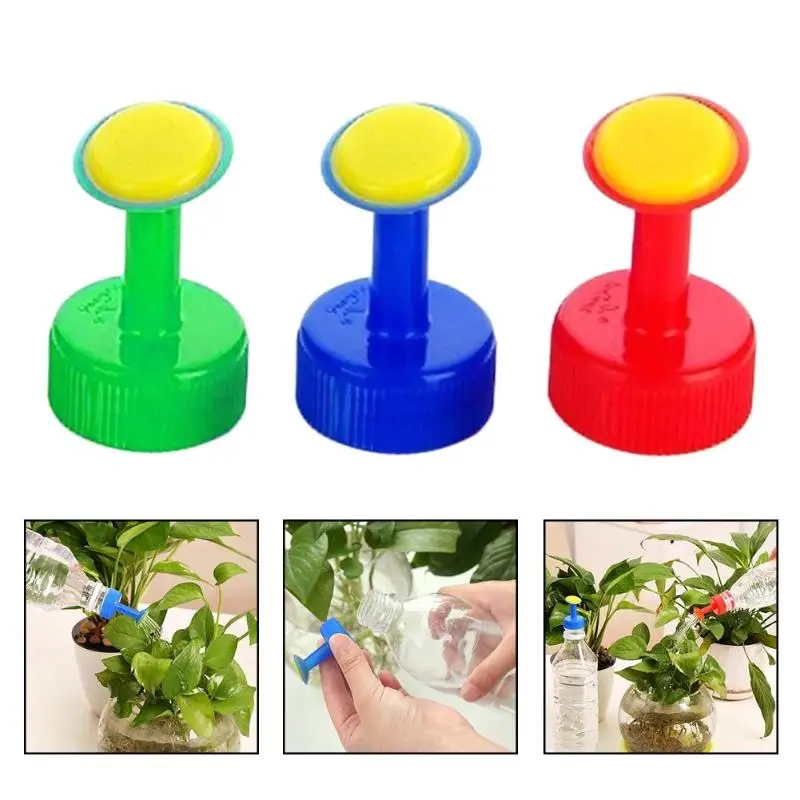 1Pc Plastic Watering Bottle Nozzle For 3cm Water Bottle Sprinkler Nozzle Plants Flower Watering Tools Home Pot Random Color