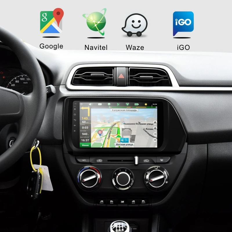 Clearance Android 9.0 Car Radio Multimedia Video Player Navigation GPS For solaris Hyundai 1 2 Accent Reina Verna sedan 2017-2019 carplay 2