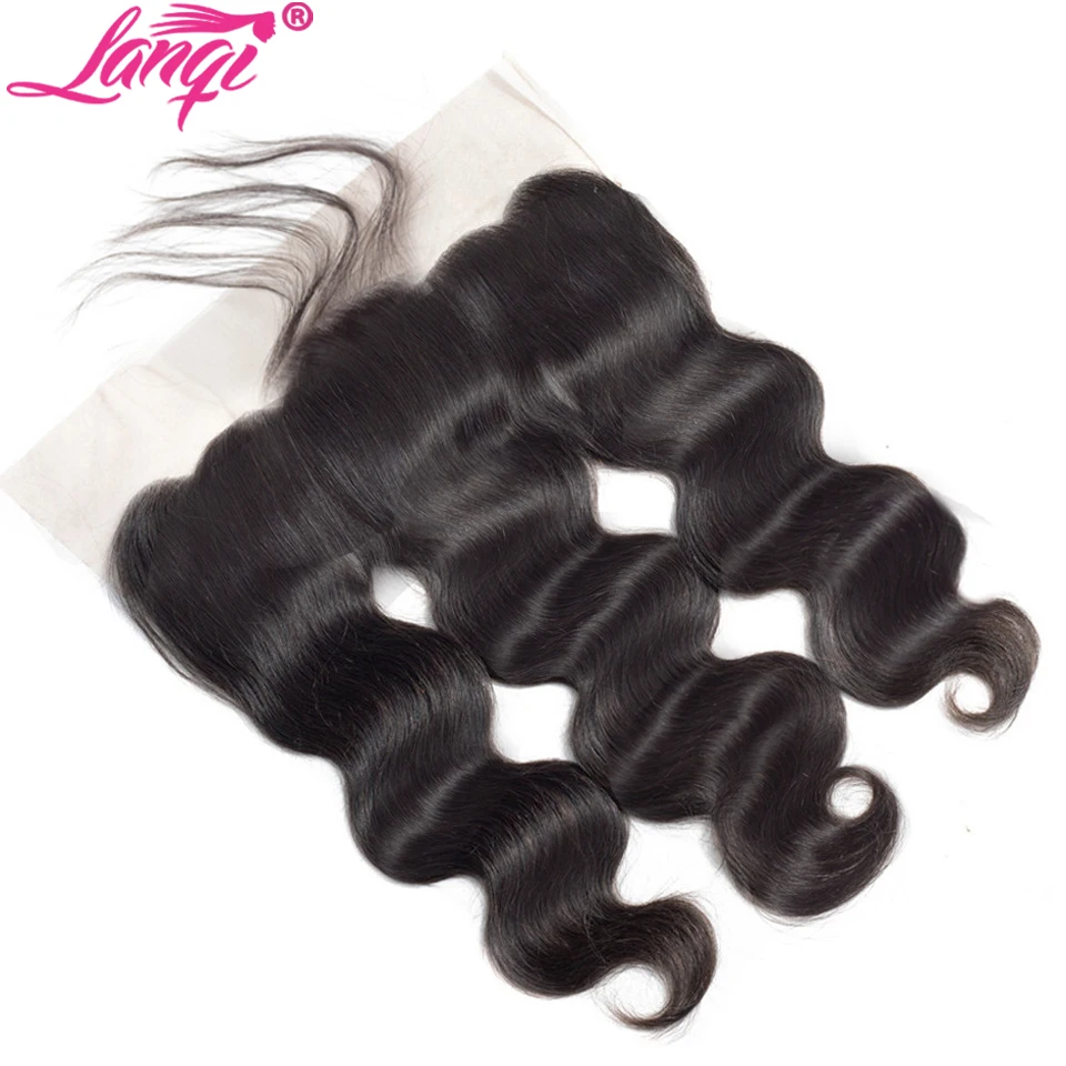 

Lace Frontal Closure Brazilian body wave 13x4 Full Lace frontal closure non remy Human Hair Closure With Baby Hair Pre Plucked