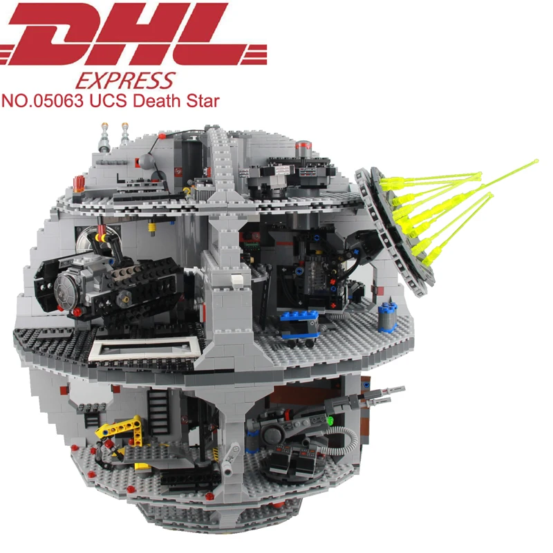 

Lepin 05063 Star Wars Figures 4016Pcs UCS Death Star Model Building Kit Blocks Bricks Toys For Children Compatible With 75159