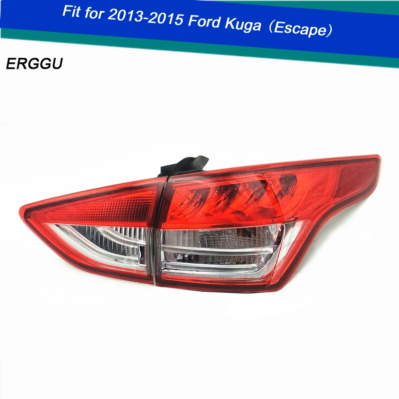 

ERGGU Car Styling for Ford Escape KUGA TAIL Lights LED Tail Light LED Rear Lamp DRL+Brake Trunk LIGHT Automobile Accessories