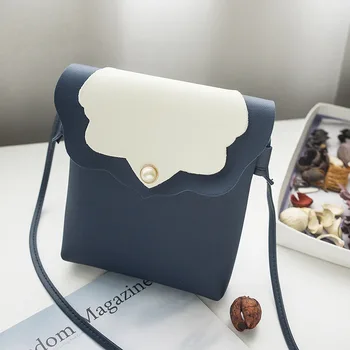 

Cute Sweet Macarons Candy Color Pearl Shoulder Crossbody Vertical Version Square Women Bag Best Sale-WT