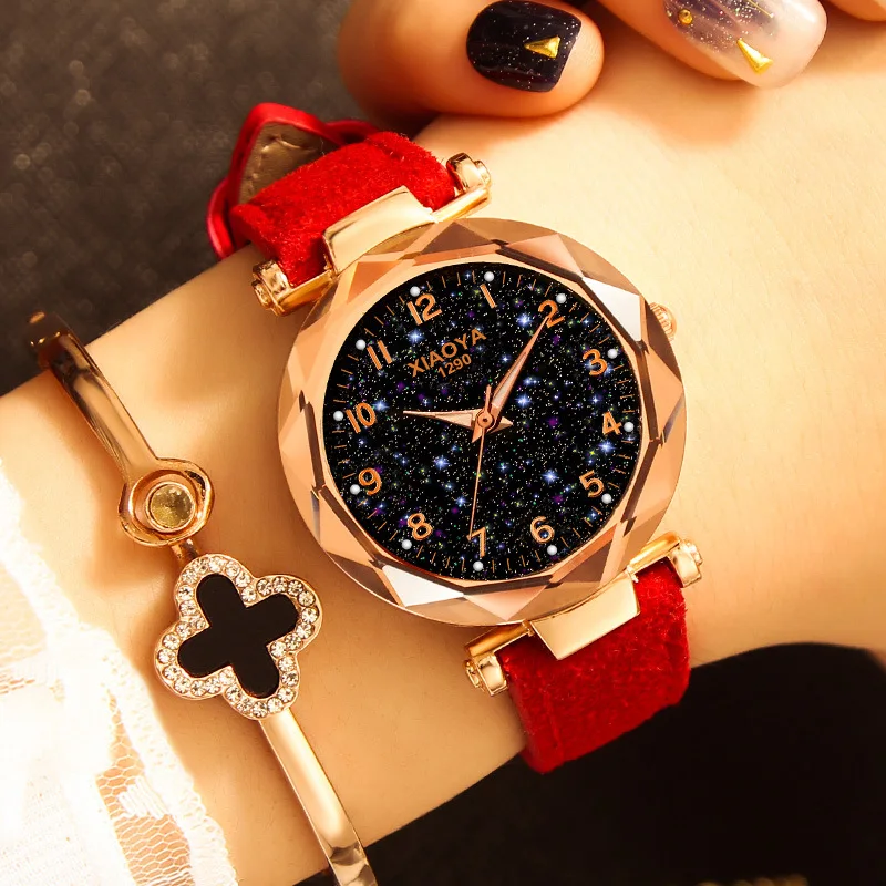 Women's Watches 2018 Fashion Ladies Watches Starry Sky Rhinestone Quartz Watch Bracelet Clock Dress Wristwatch Relogio Feminino Women's Watches 2018 Fashion Ladies Watches Starry Sky Rhinestone Quartz Watch Bracelet Clock Dress Wristwatch Relogio Feminino