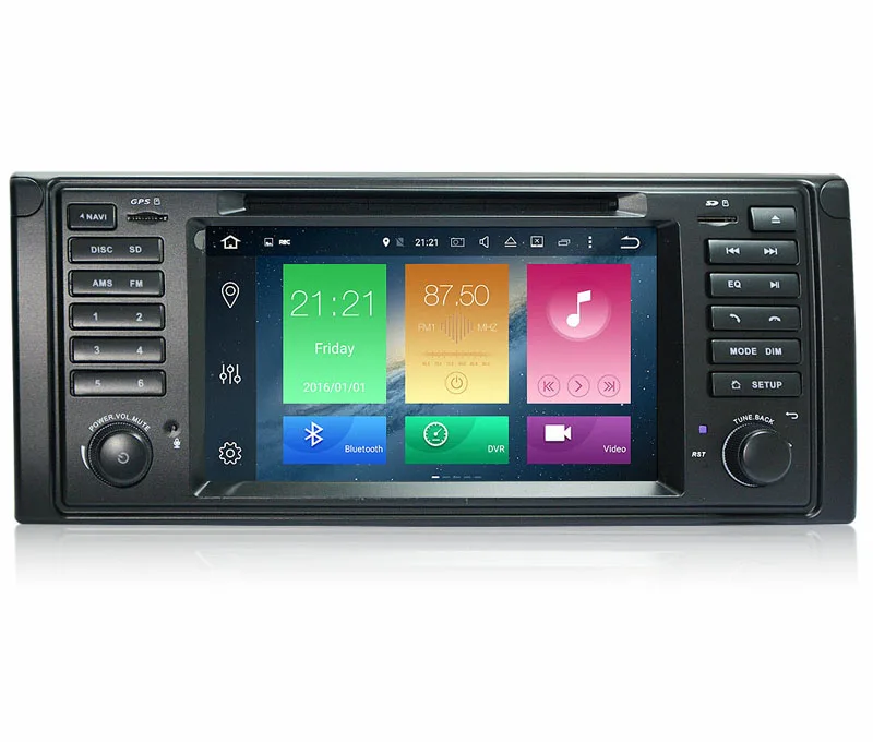 Clearance 7"HD IPS 1024X600 Android 8.0 Car DVD GPS Navi For BMW E53 X5 E39 Radio Stereo GPS Navigation 8 Core BT 4G WIFI 4GB RAM 32GB ROM 3