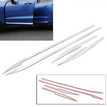 

Auto Side Door Body Bottom Molding Cover Trim for Volvo XC60 2018 Steel 4PCS