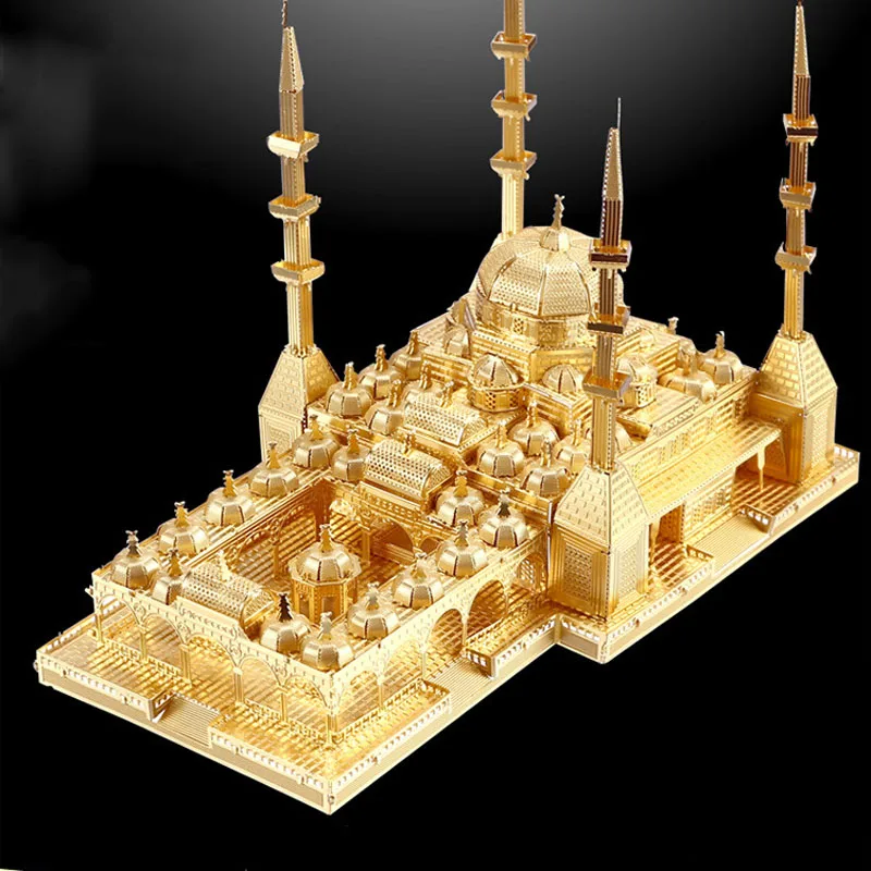 Пазл выпущенный 3D металлический Пазл "Сердце Чечни мечеть" 3D DIY Россия знаменитая архитектурная модель наборы игрушки