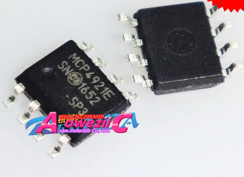 Aoweziic 2017 + 100 новая Оригинальная фотография/SN MCP4921-E MCP4921 SOP-8 12-бит DAC SPI интерфейс ICs |
