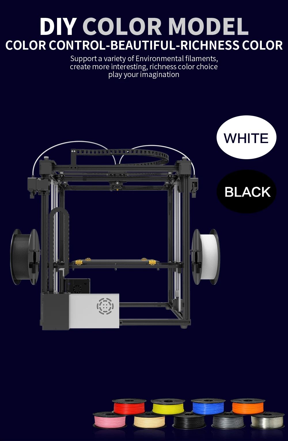 TRONXY новейший 3D принтер X5S-2E diy печатная машина двойной экструдер многоцветный принтер