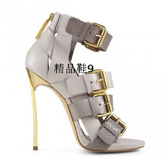 Sexy Four Buckle Strappy High Heels Women Sandals Boots Gladiator Sandals Women Boots Ladies Shoes Woman Pumps Sandalias Mujer (15)