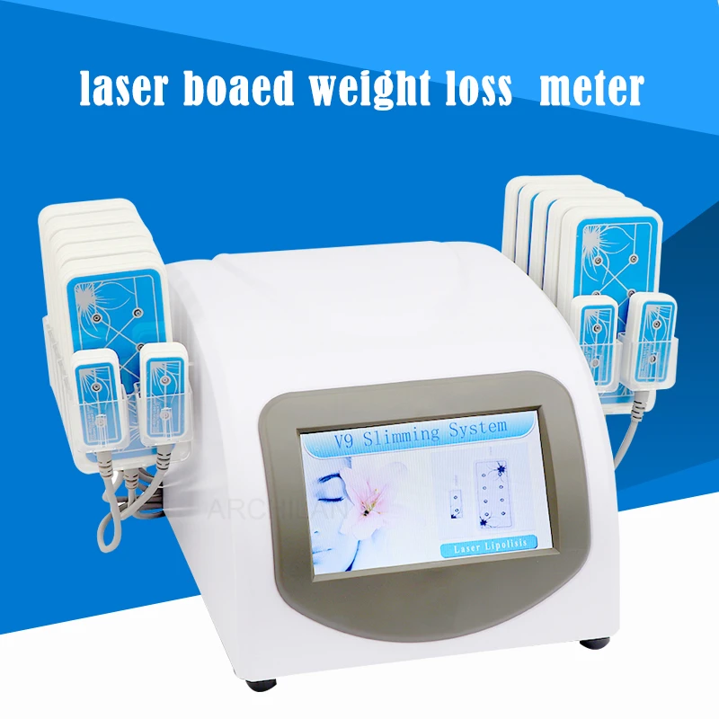 

160mw Diode Lipo Laser LLLT Fat Burning Anti-Cellulite Body Sculpting 14 Pads Weight Loss Beauty Slimming Machine Spa